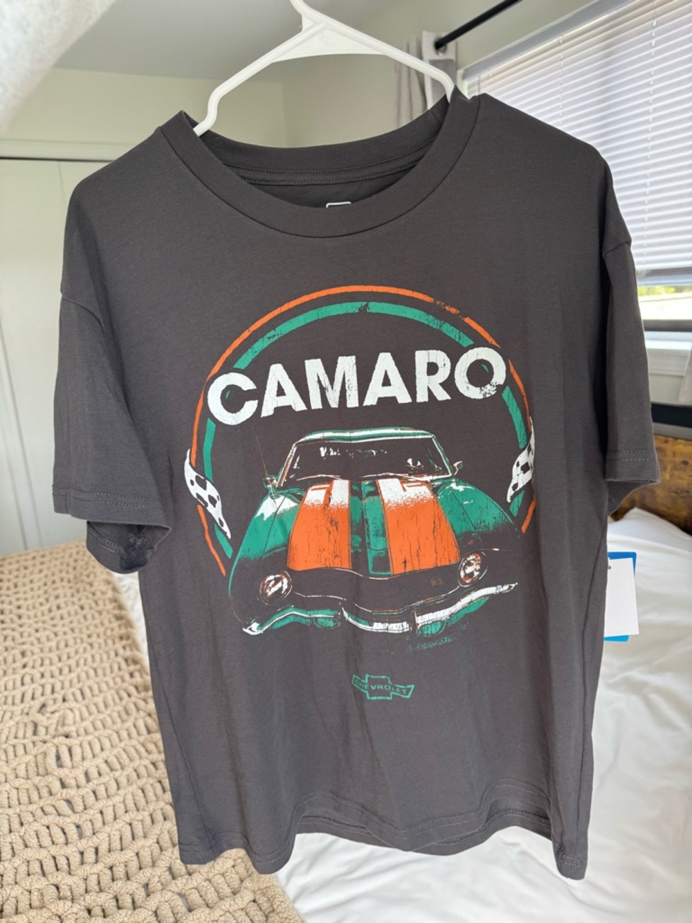 Camaro Graphic Tee in Charcoal